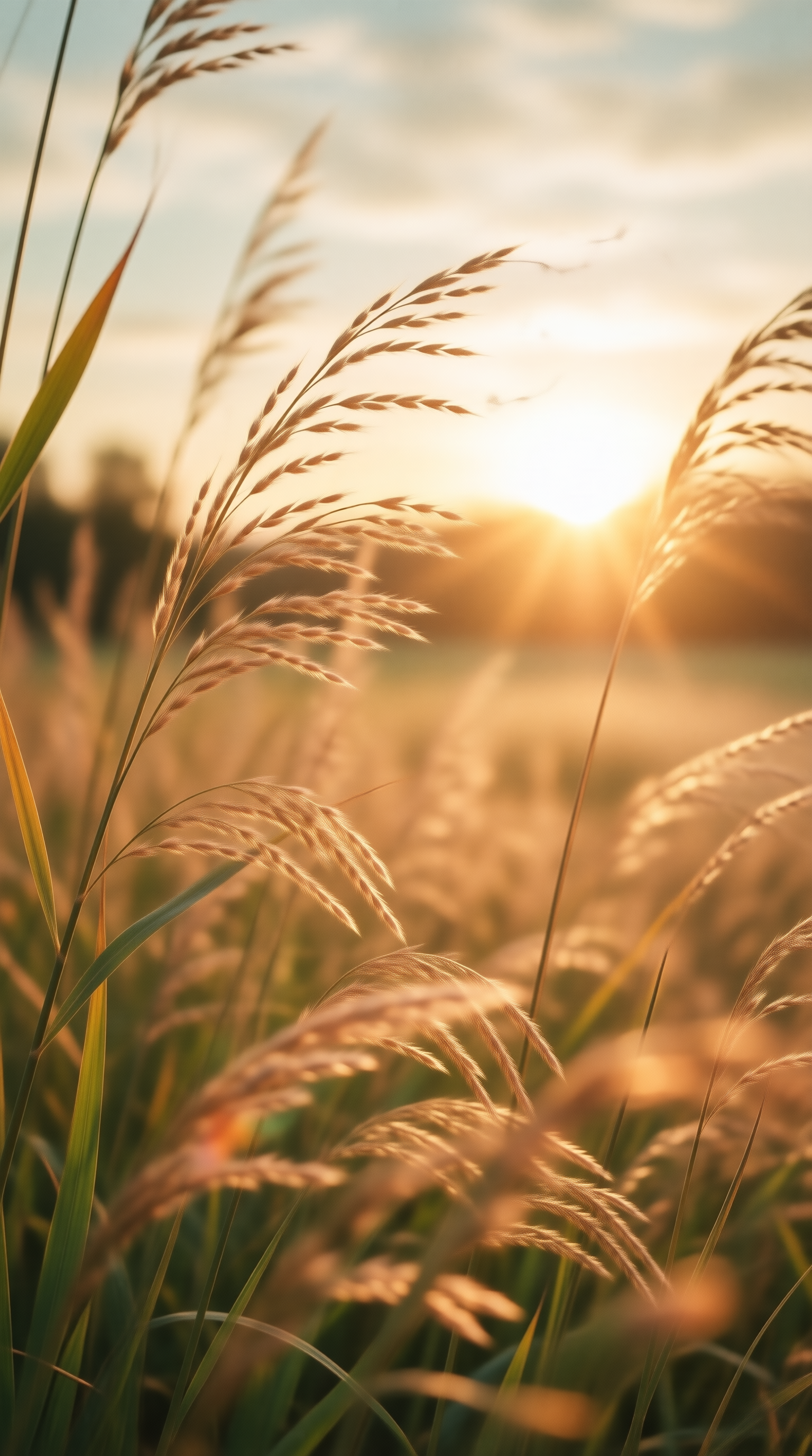 Golden Sunset Grass