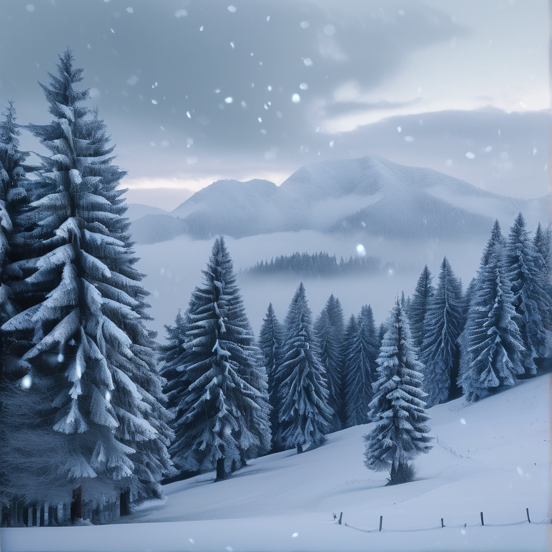 Snowy Pine Mountain Vista