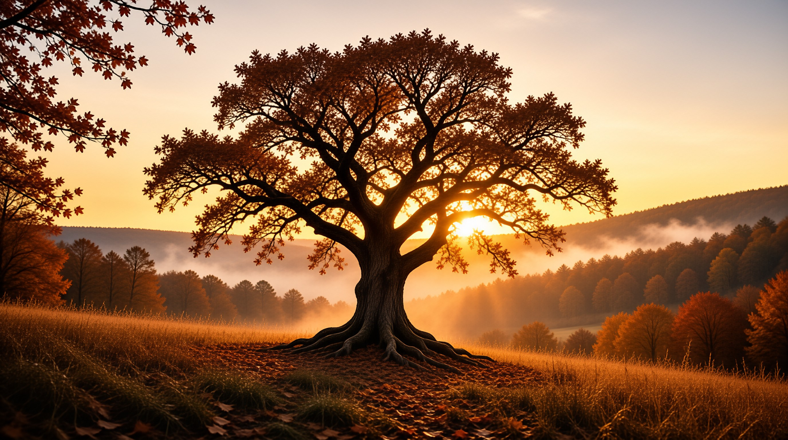 Majestic Tree at Sunset