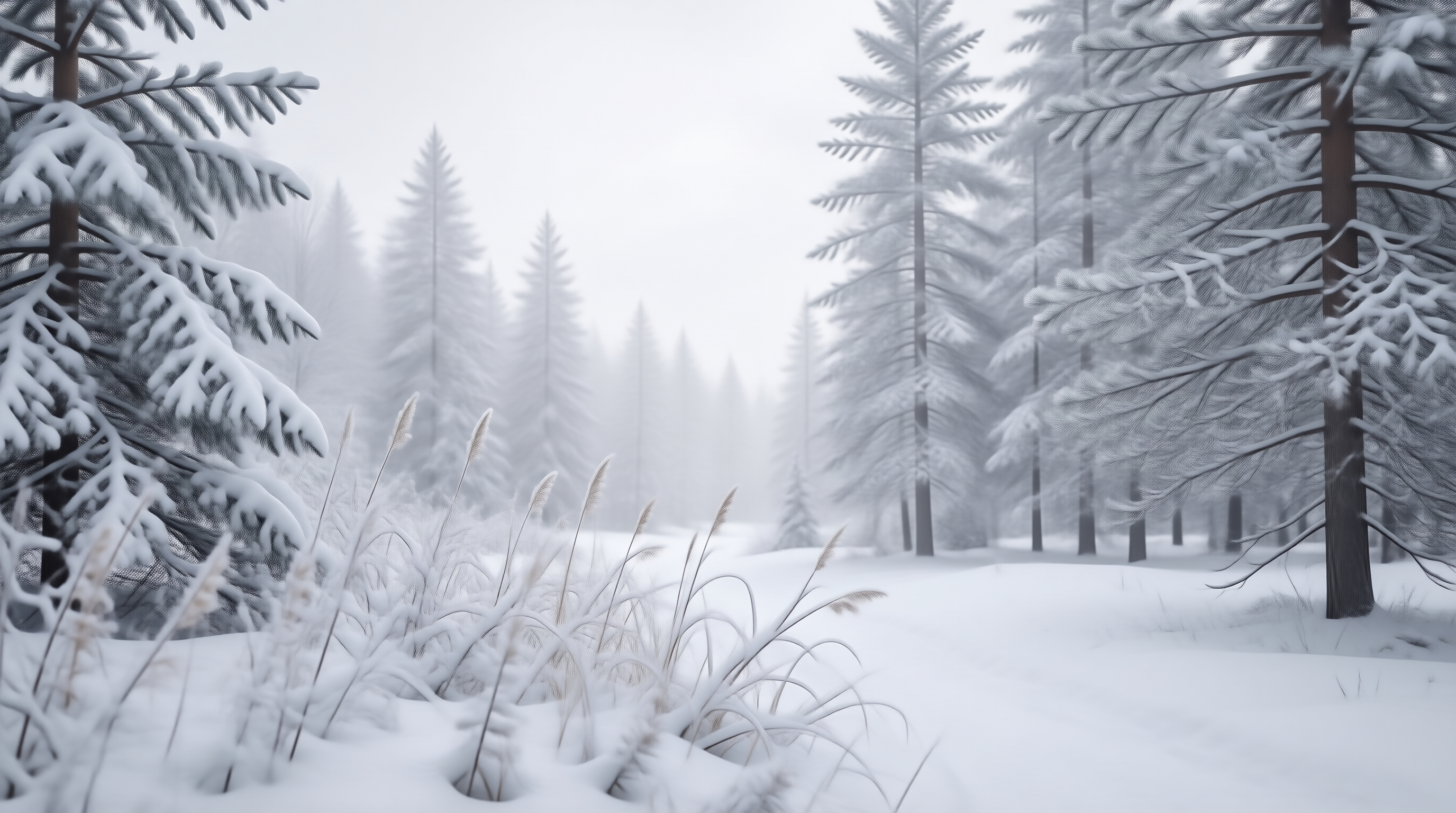 Snowy Winter Forest