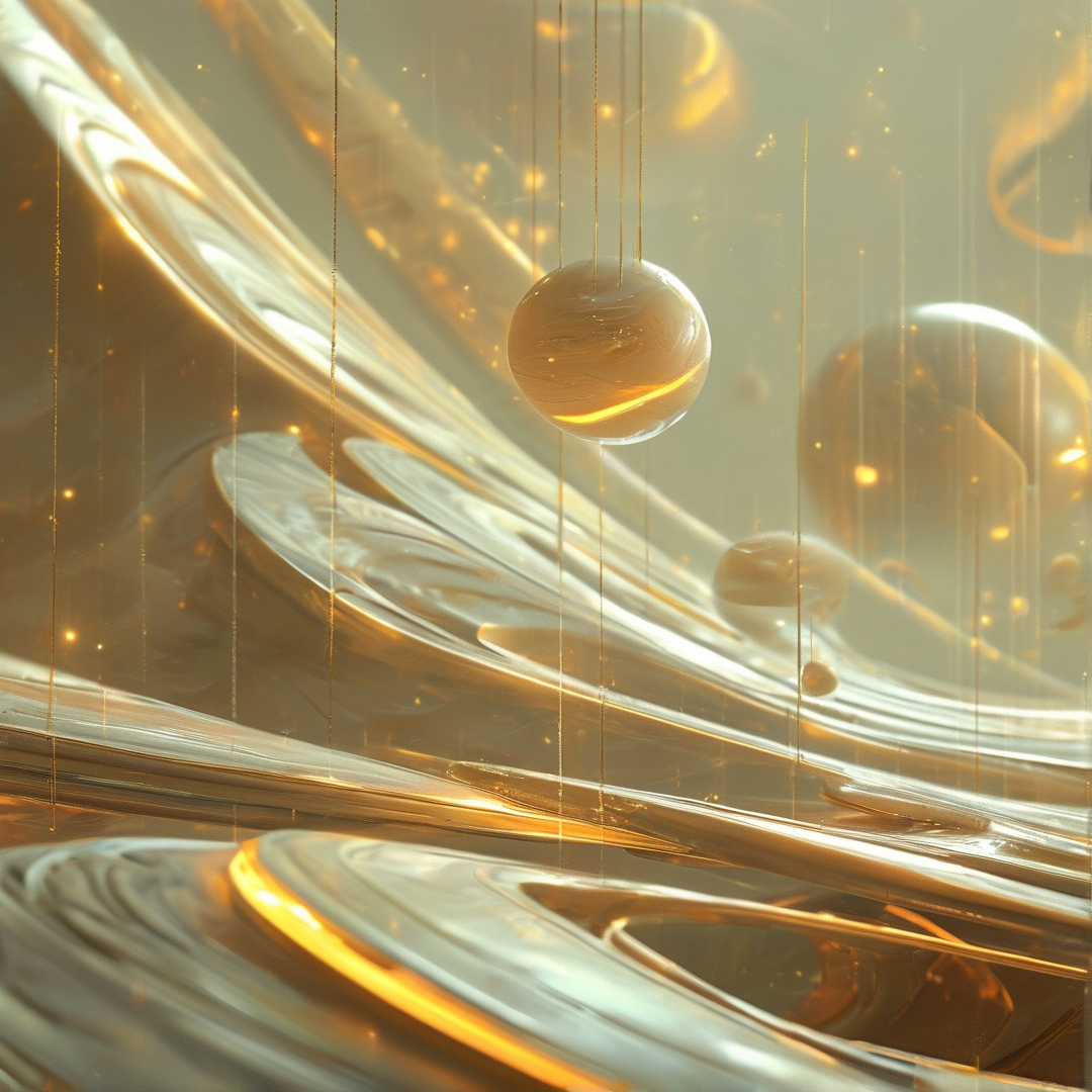 Luminous Golden Abstract