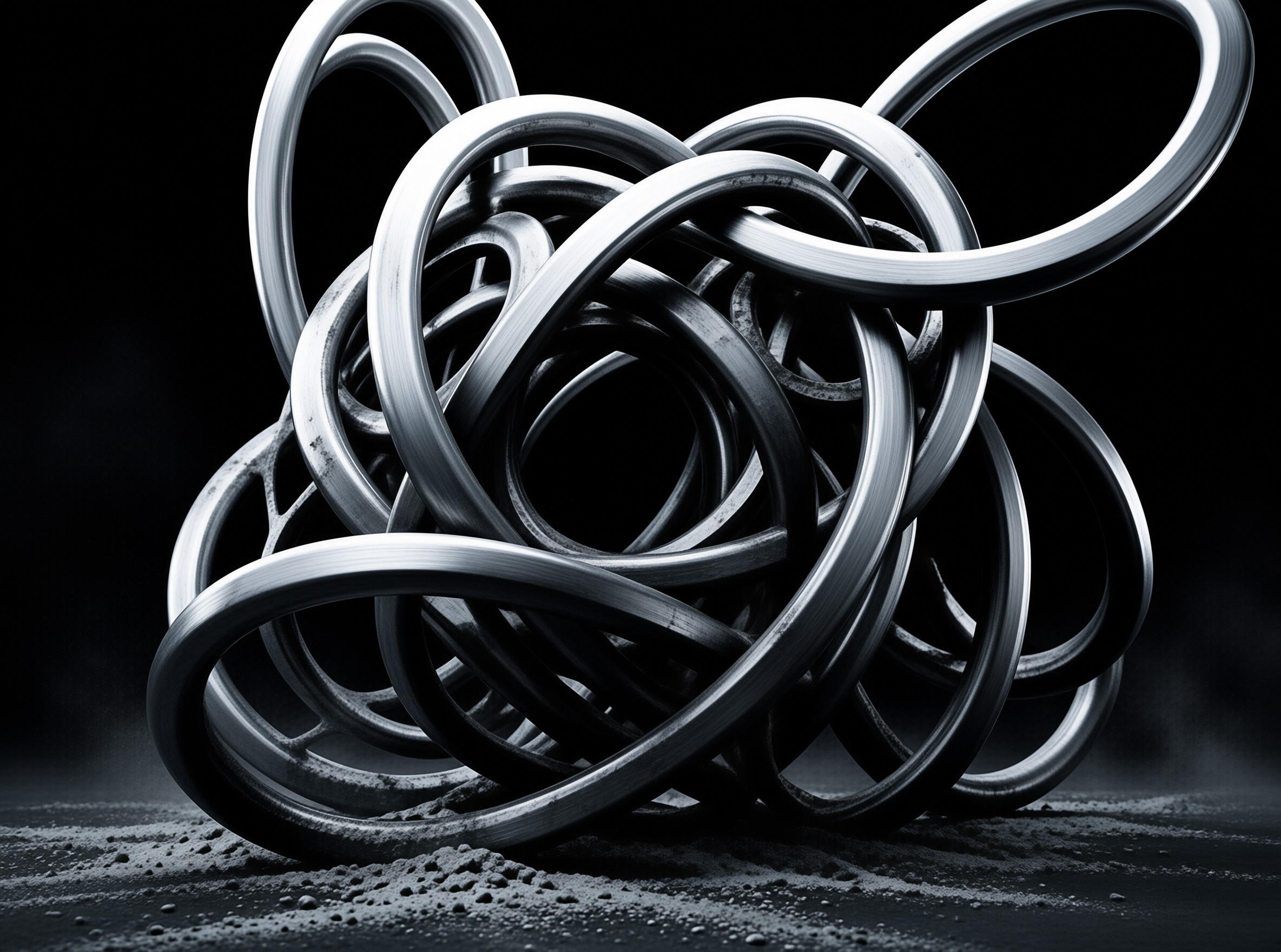 Tangled Metallic Rings