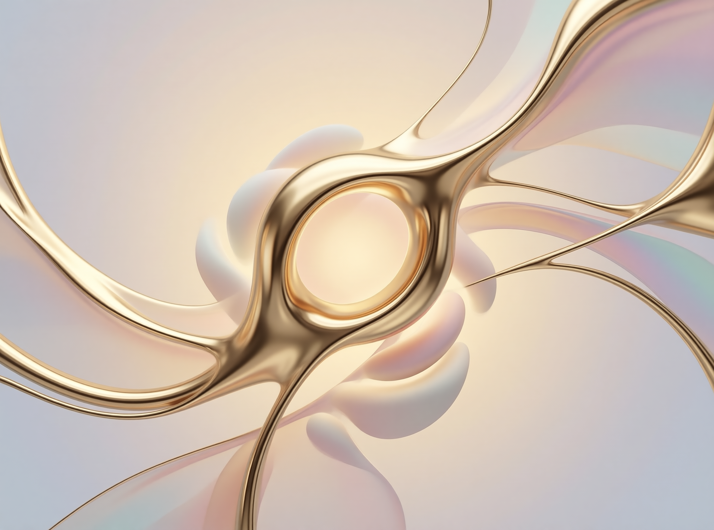 Molten Gold Spiral — Fluid Study