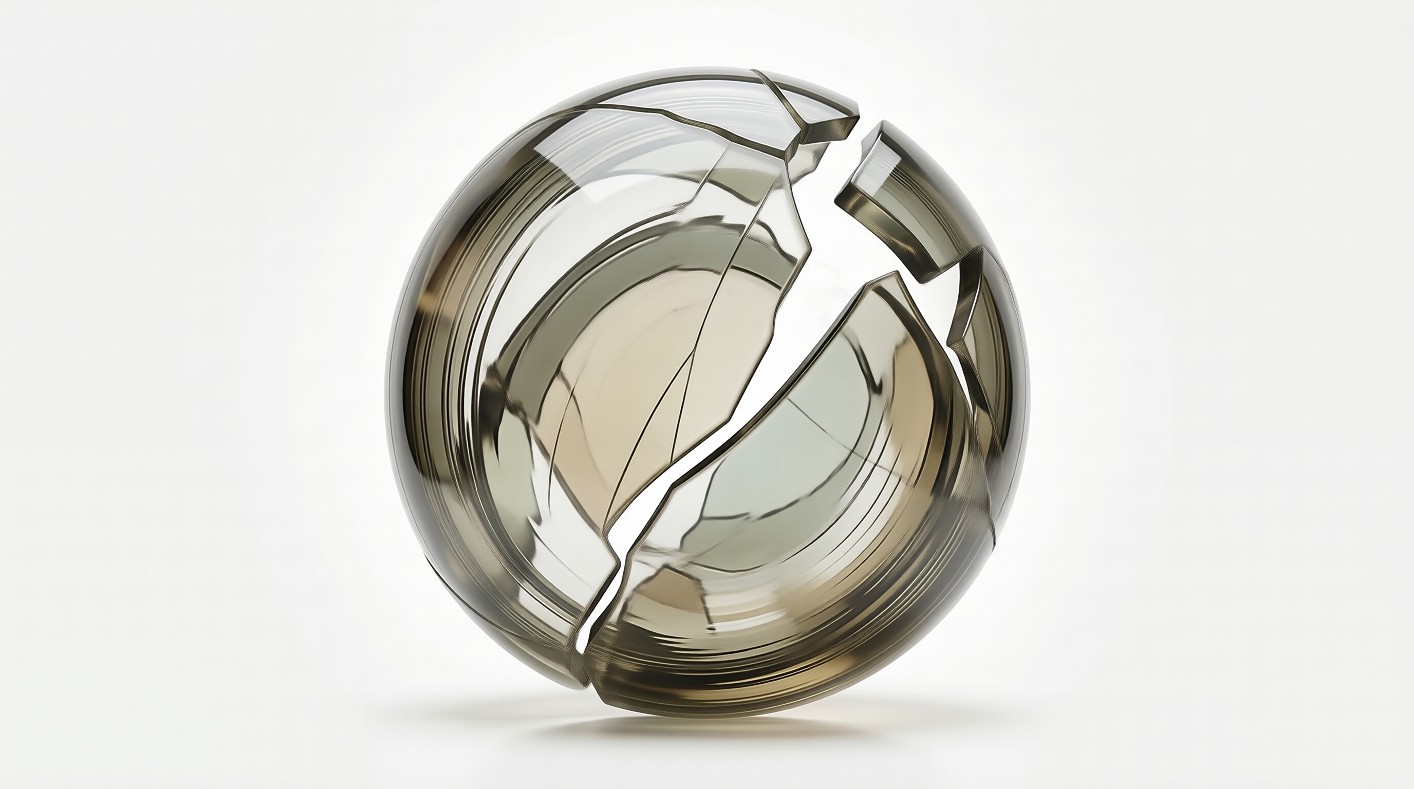 Cracked Glass Sphere