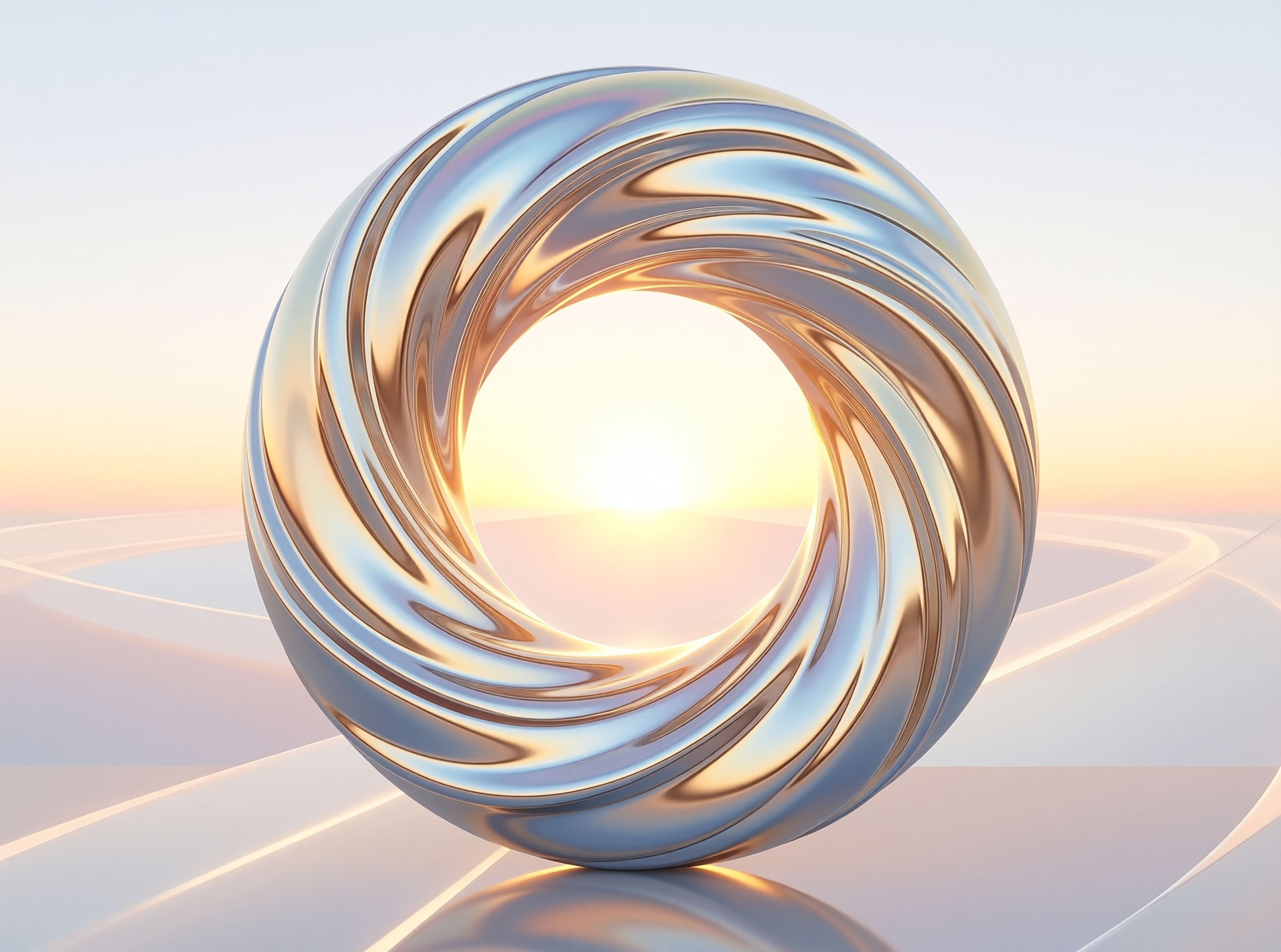 Metallic Swirl Ring