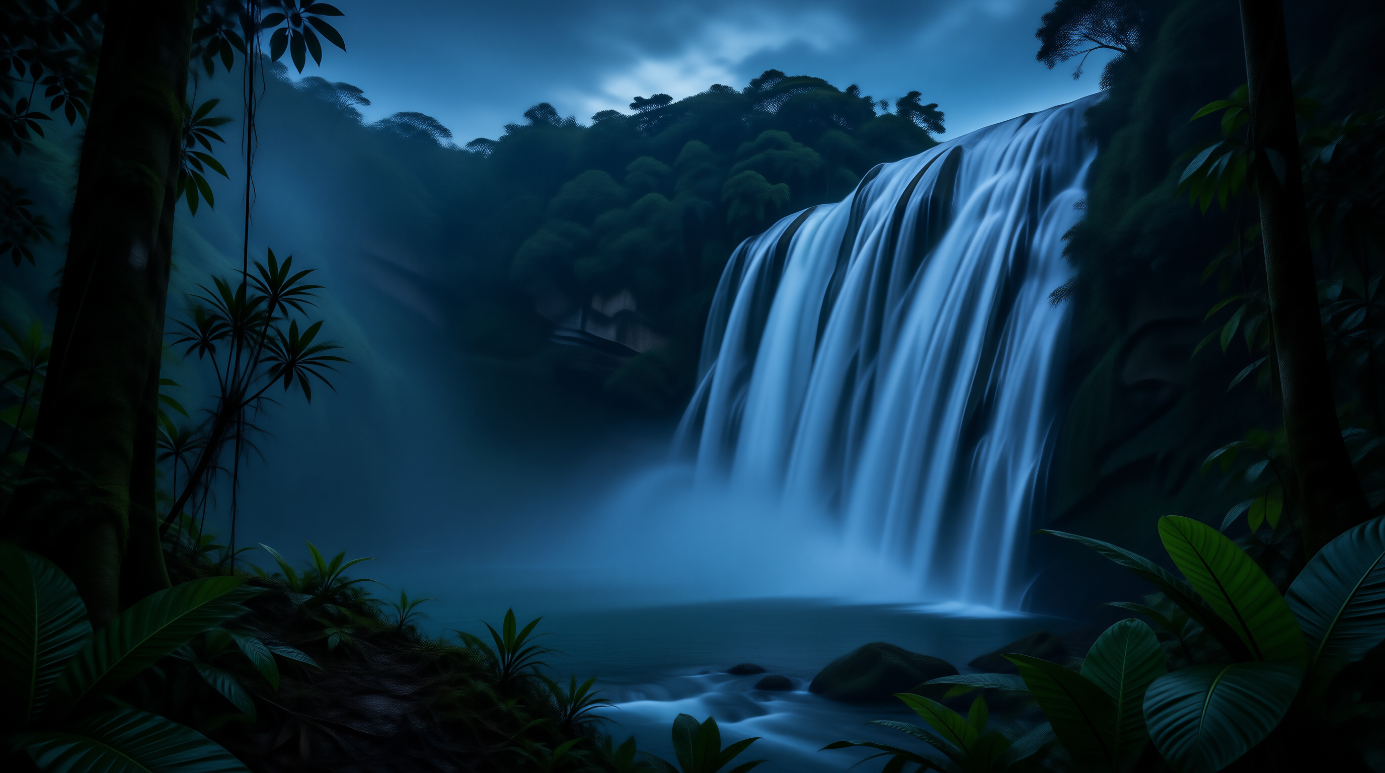Mystical Jungle Waterfall