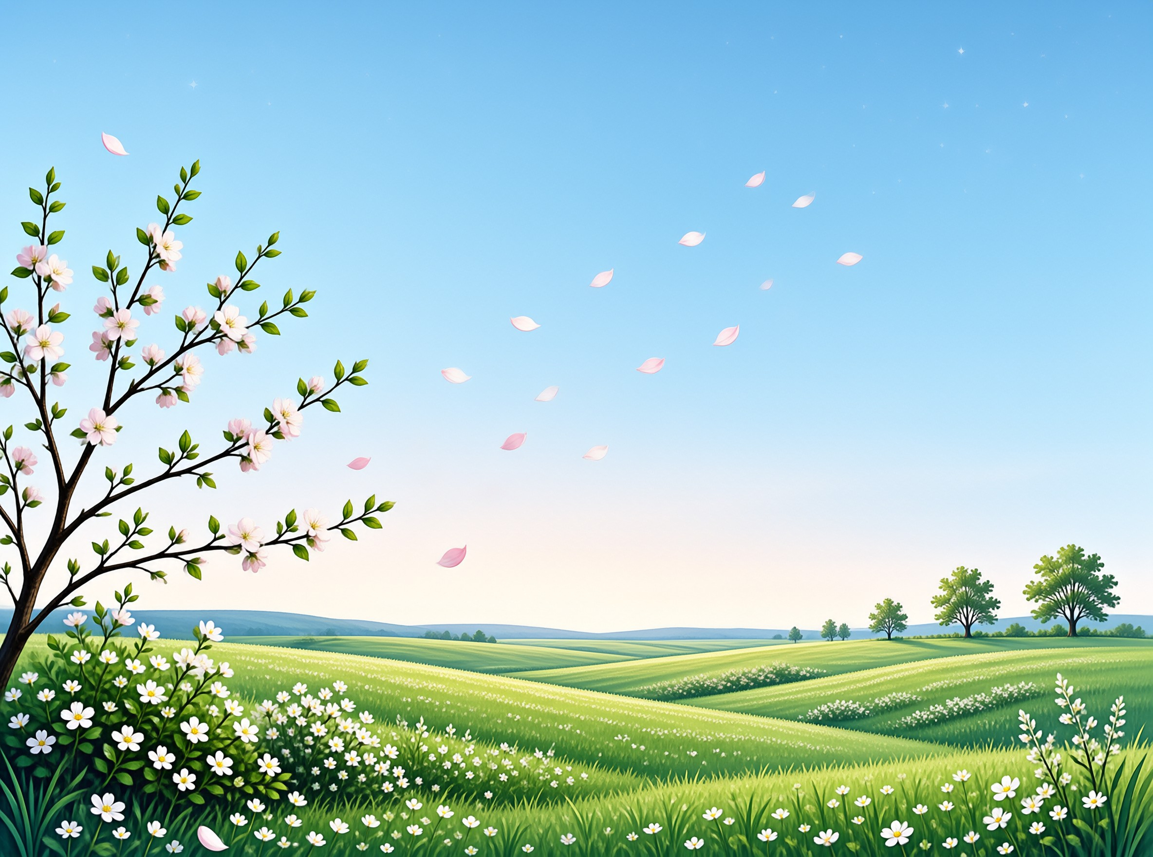 Spring Blossom Landscape