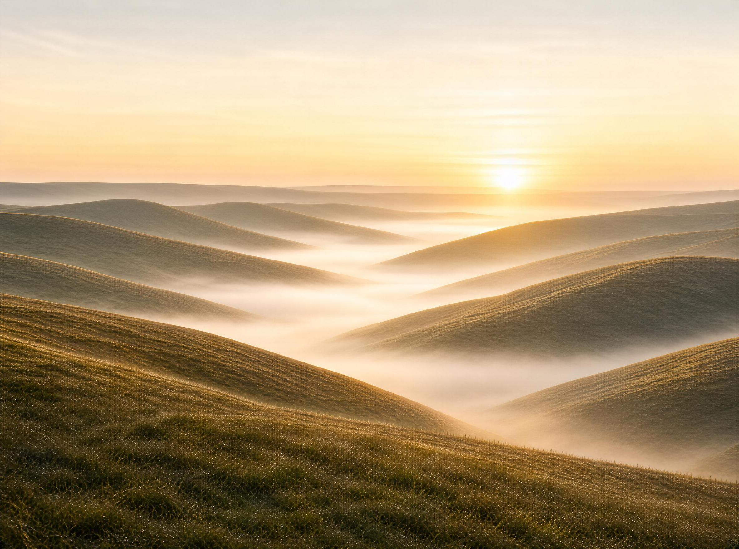 Rolling Hills at Sunrise