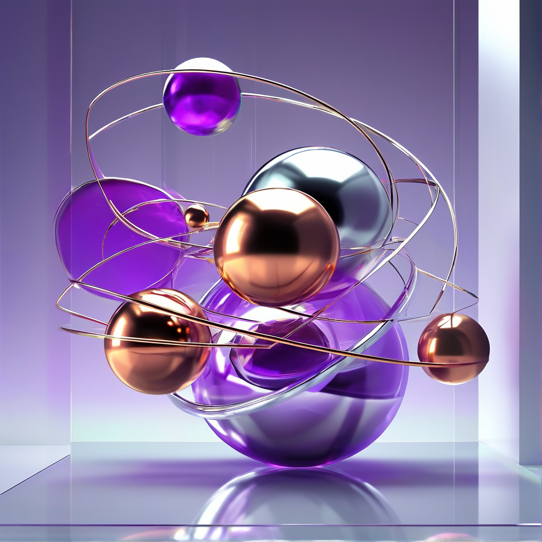 Abstract Metallic Spheres