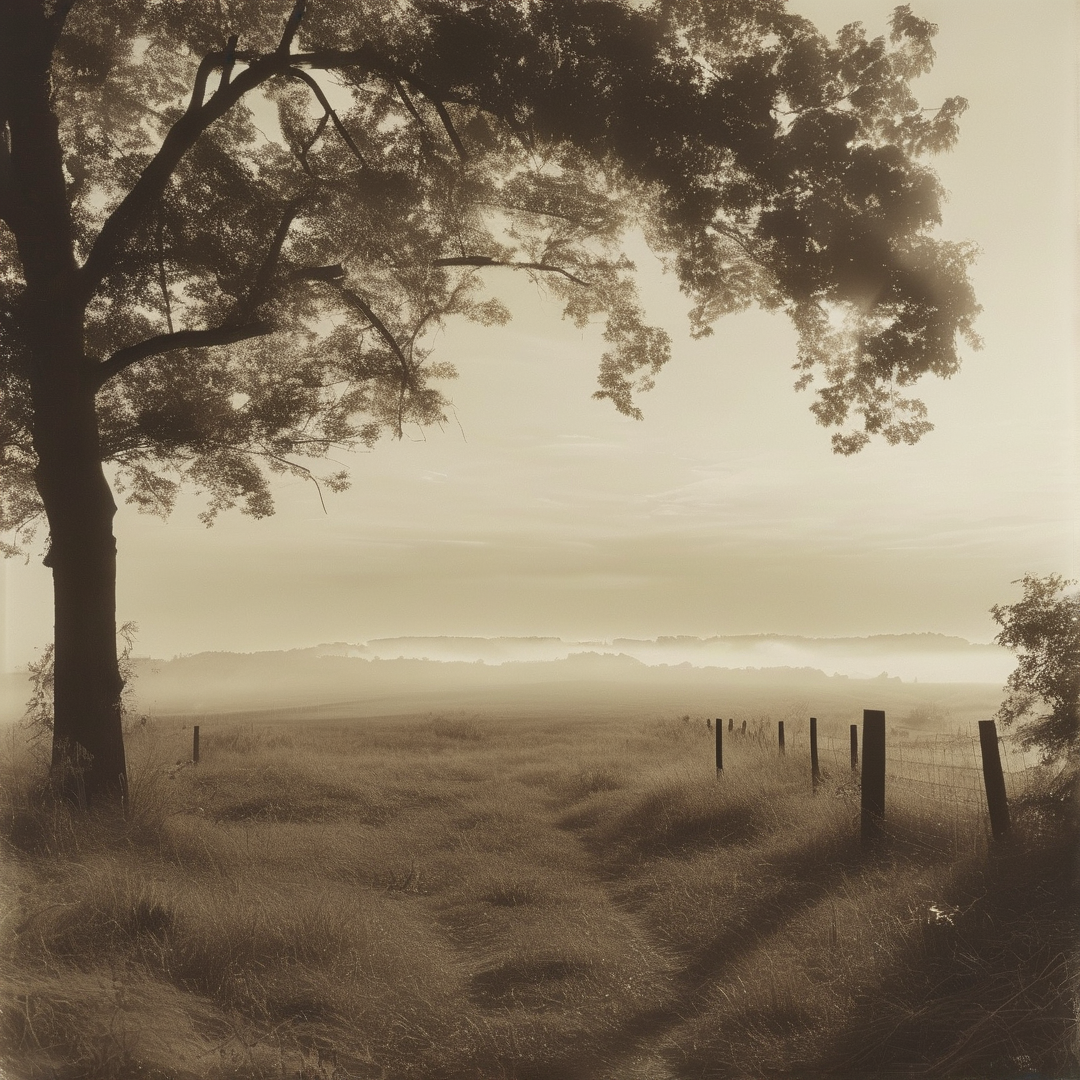Misty Morning Landscape