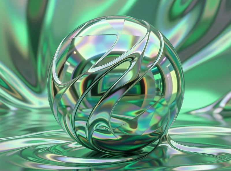 Iridescent Liquid Sphere