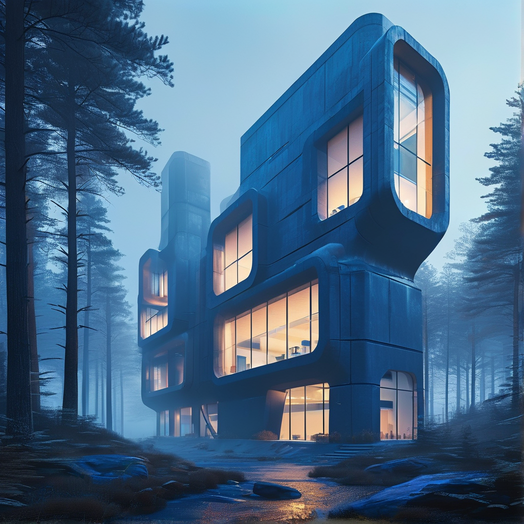 Modern Modular Forest House