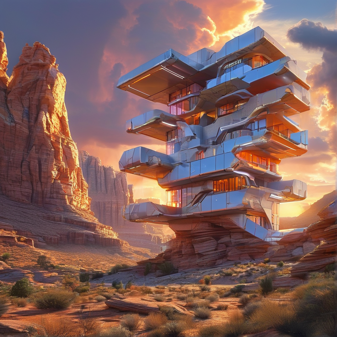 Futuristic Desert Architecture
