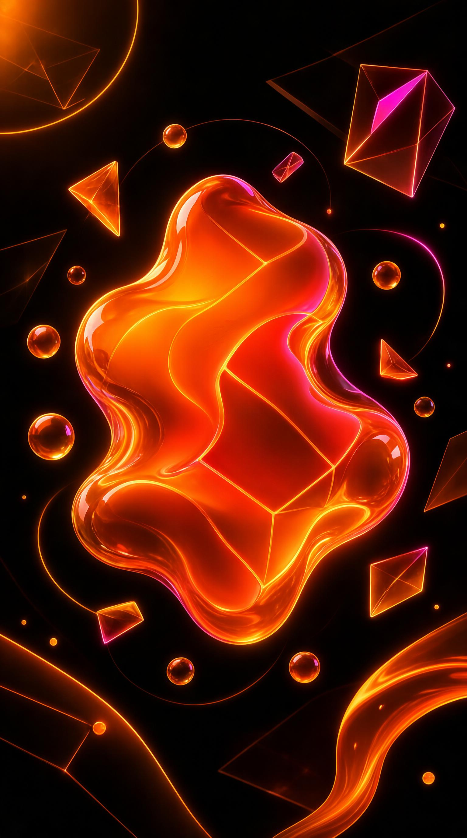 Molten Neon Lava Bloom