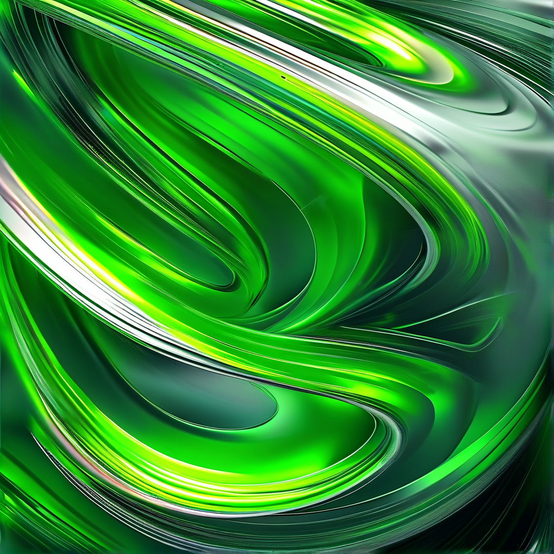 Green Abstract Swirl