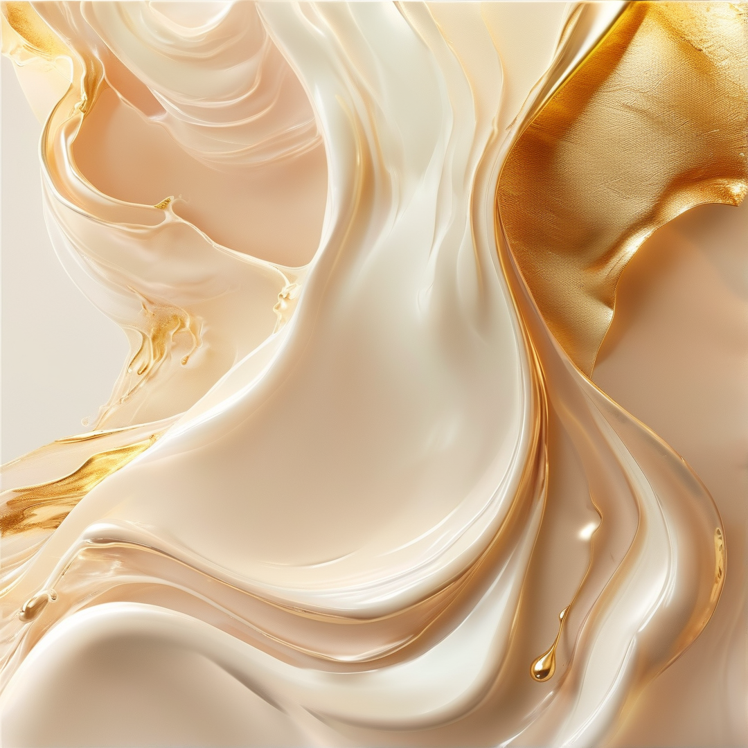 Golden Liquid Abstract