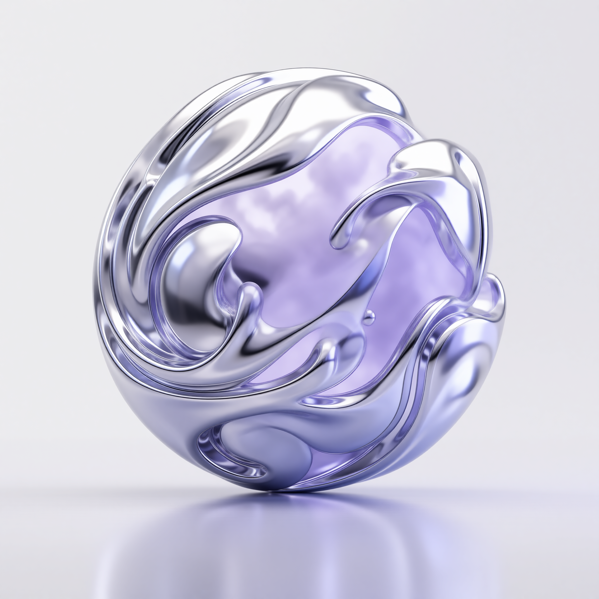 Abstract Liquid Metal Form