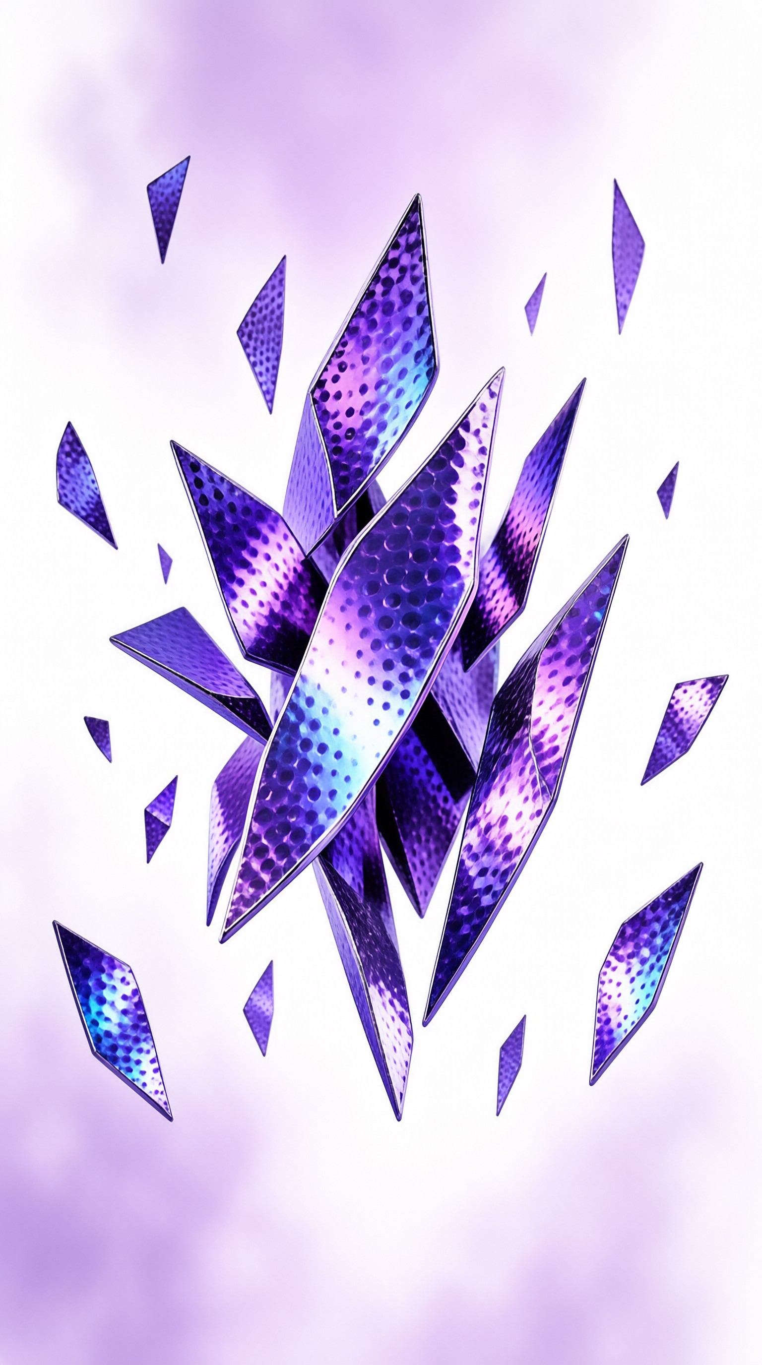Abstract Purple Crystals