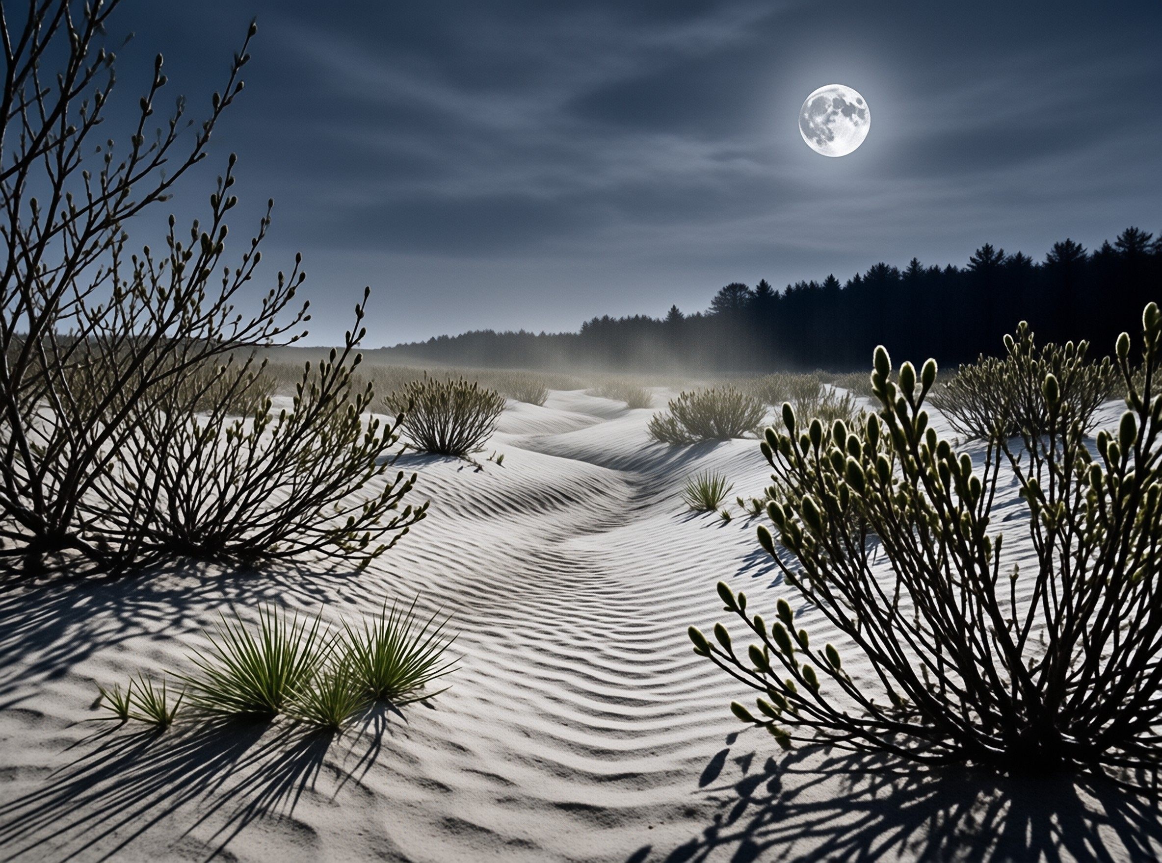 Moonlit Sand Dunes