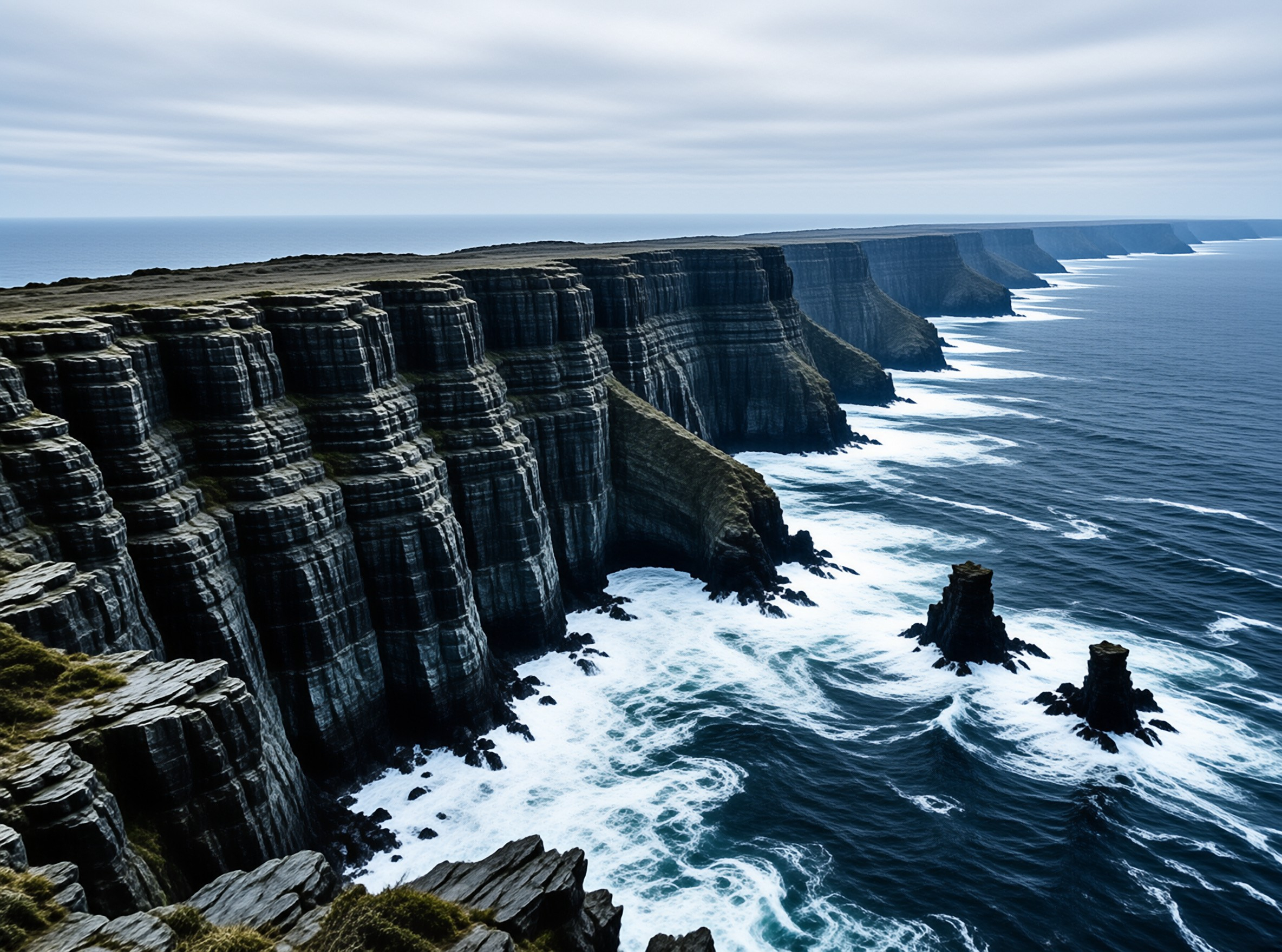Dramatic Coastal Cliffs