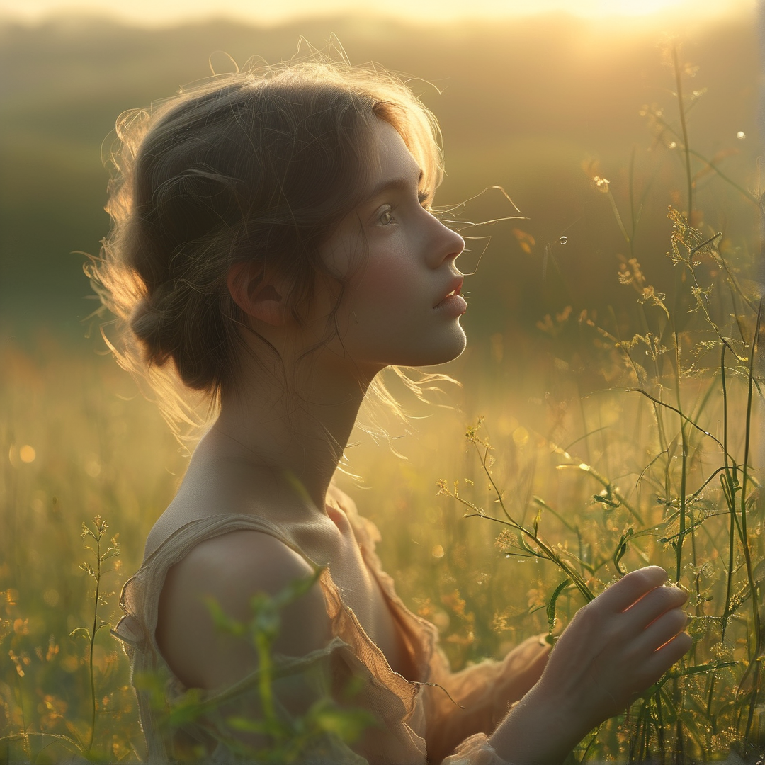 Golden Hour Field Portrait