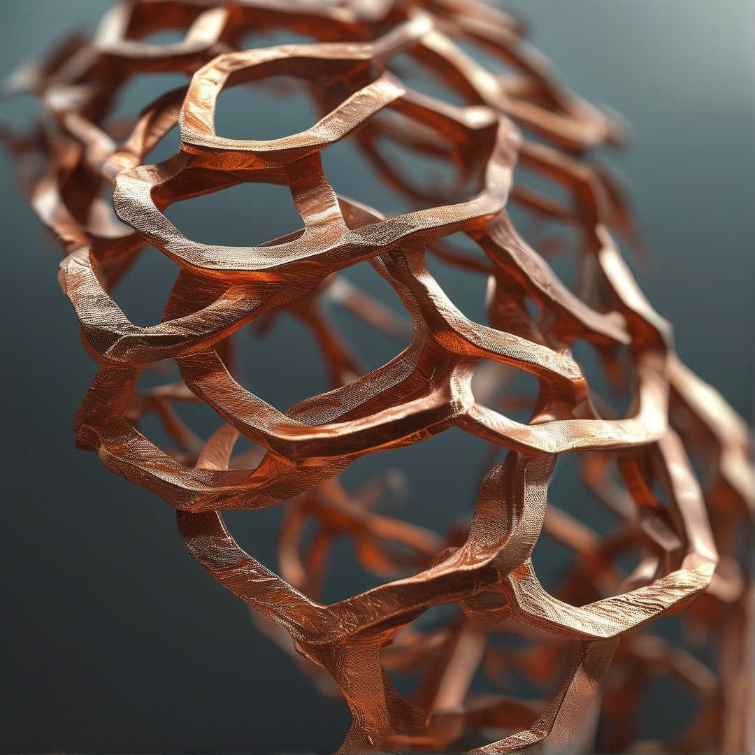 Abstract Copper Metal Lattice