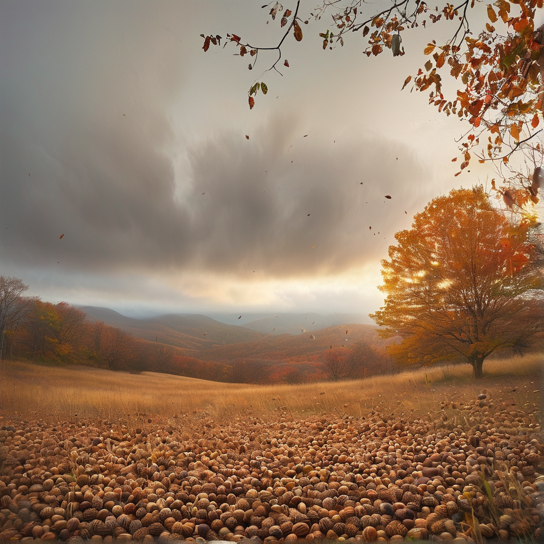 Autumn Chestnut Field