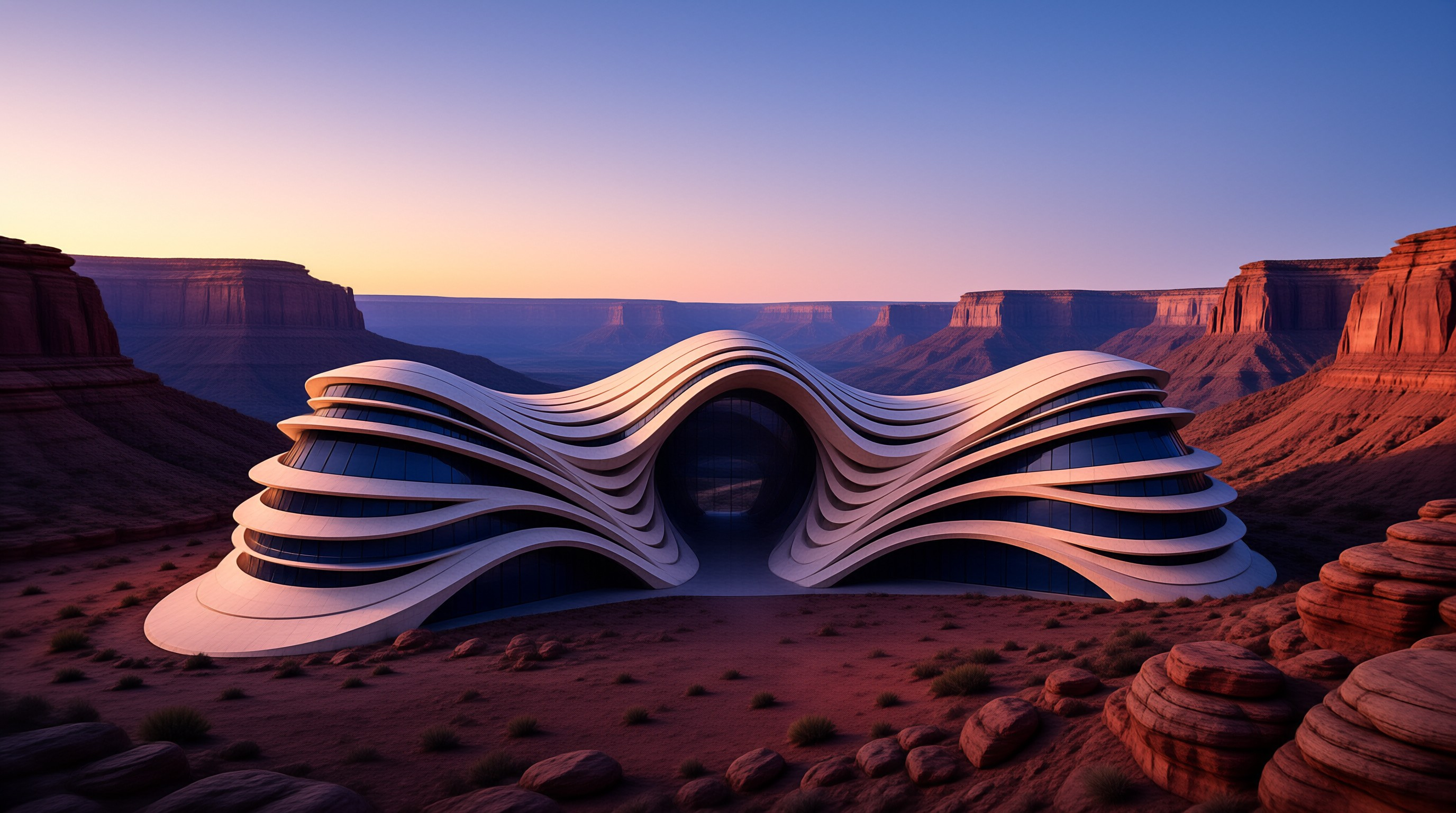Futuristic Desert Building
