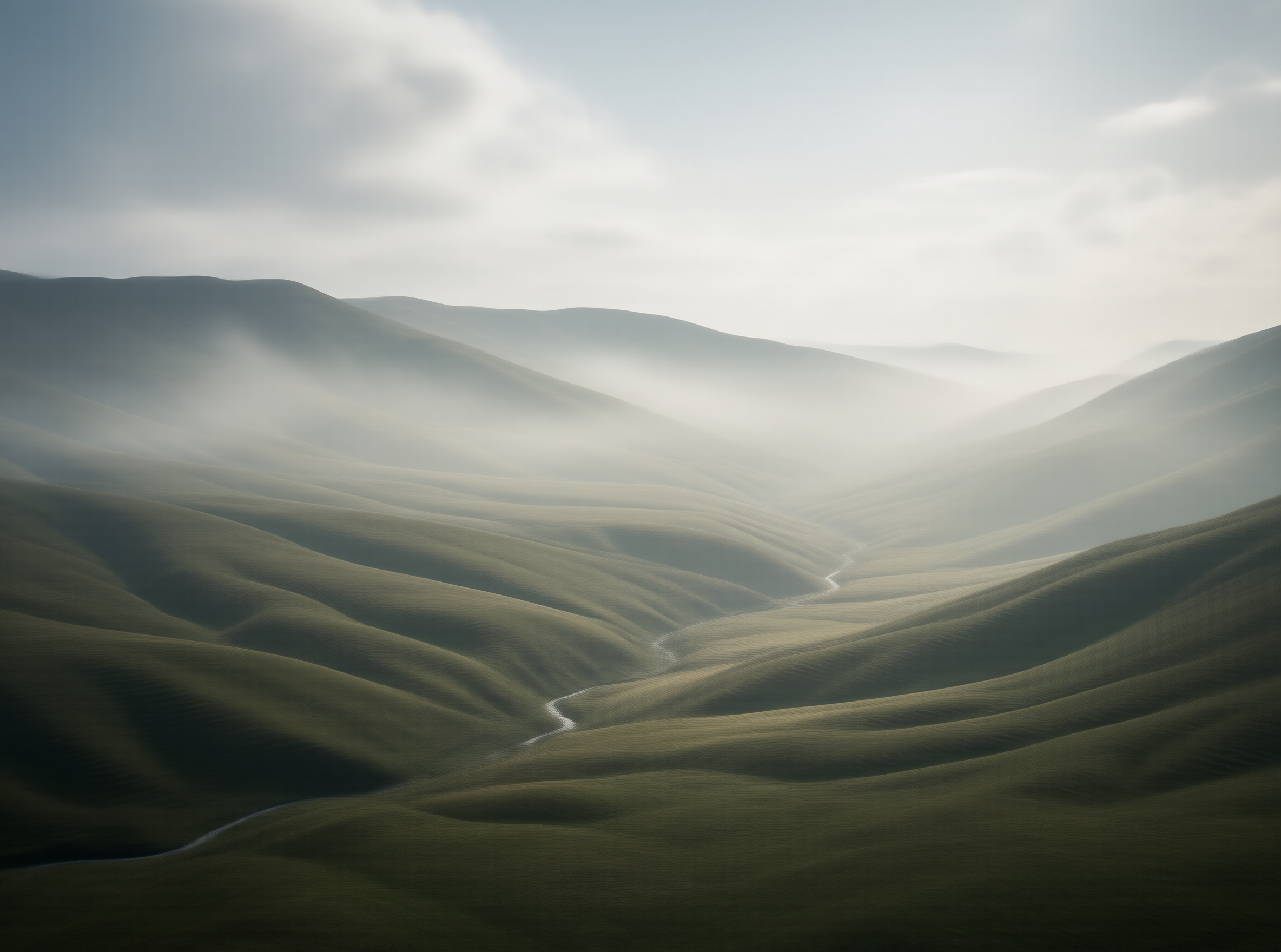 Misty Rolling Hills