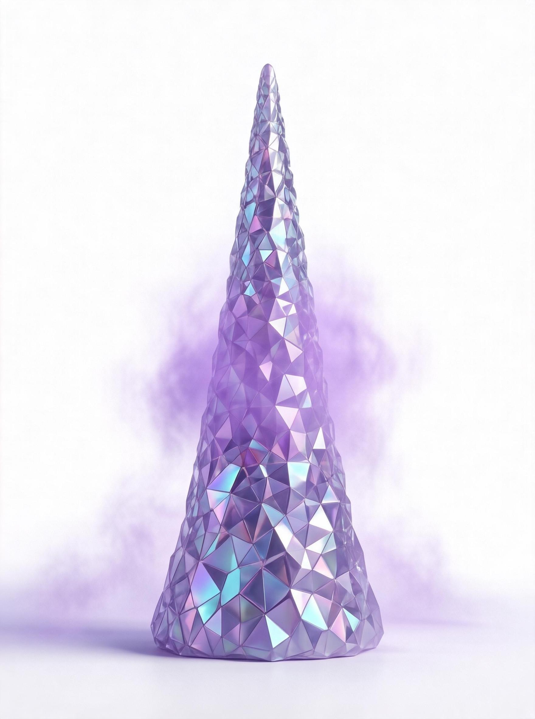 Geometric Purple Horn