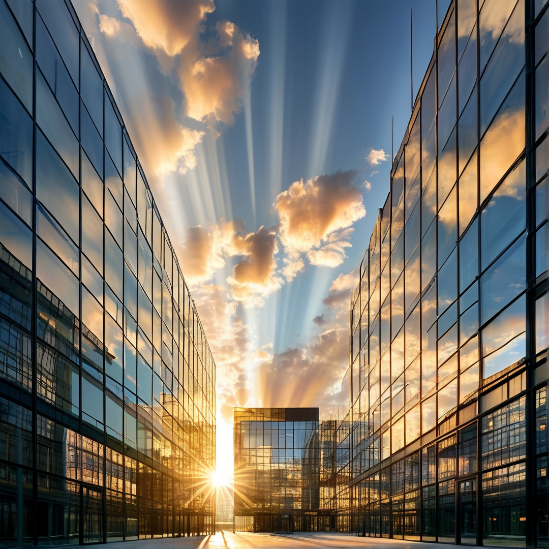 Sunlight Between Skyscrapers