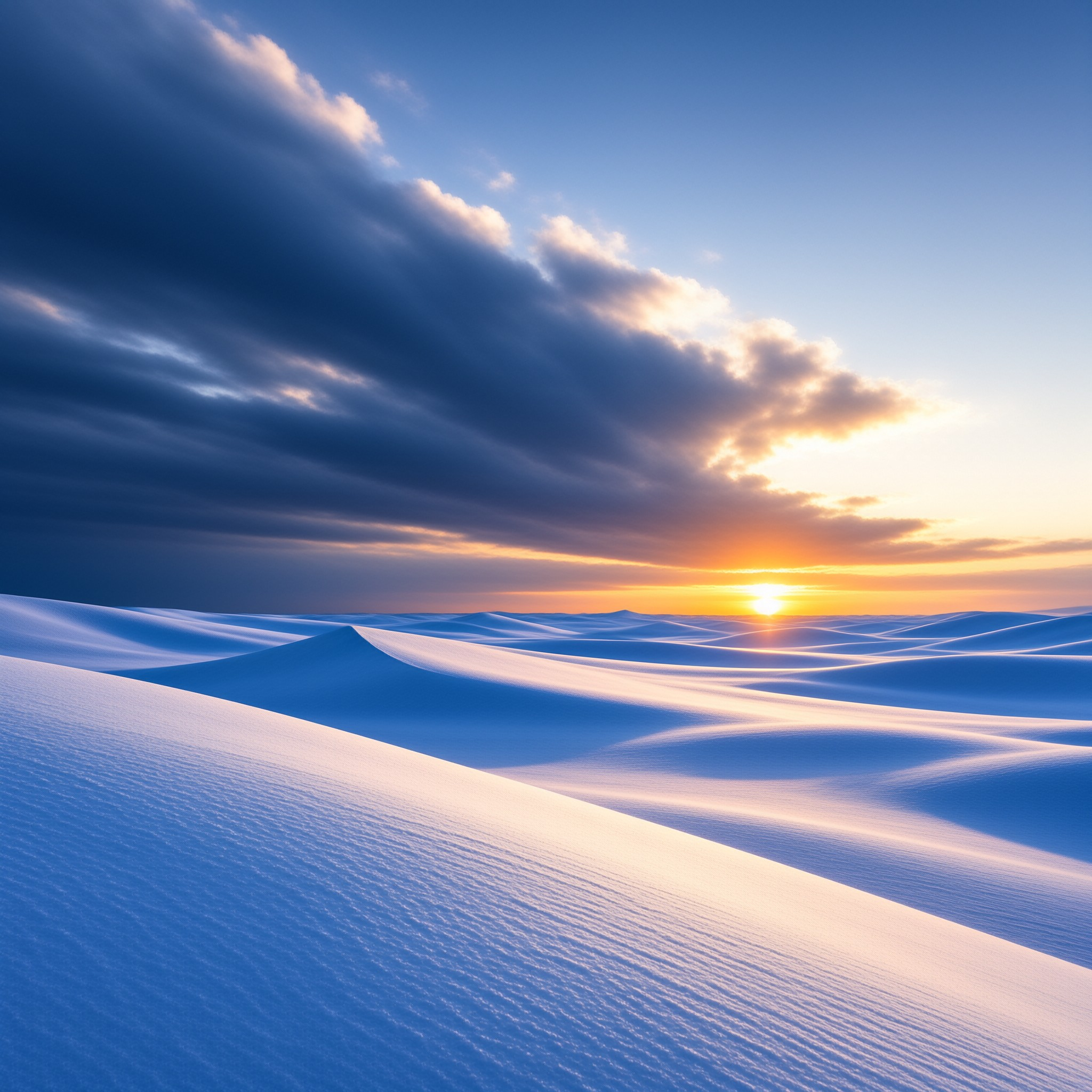 Frozen Dunes Sunset Vista