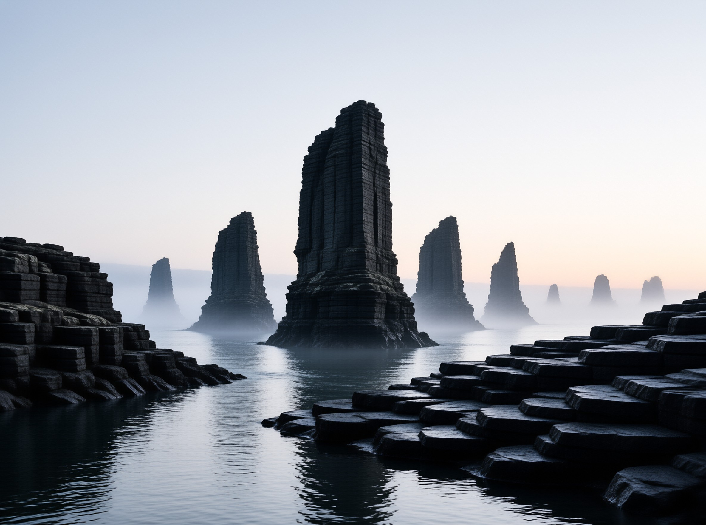 Mystical Rock Columns