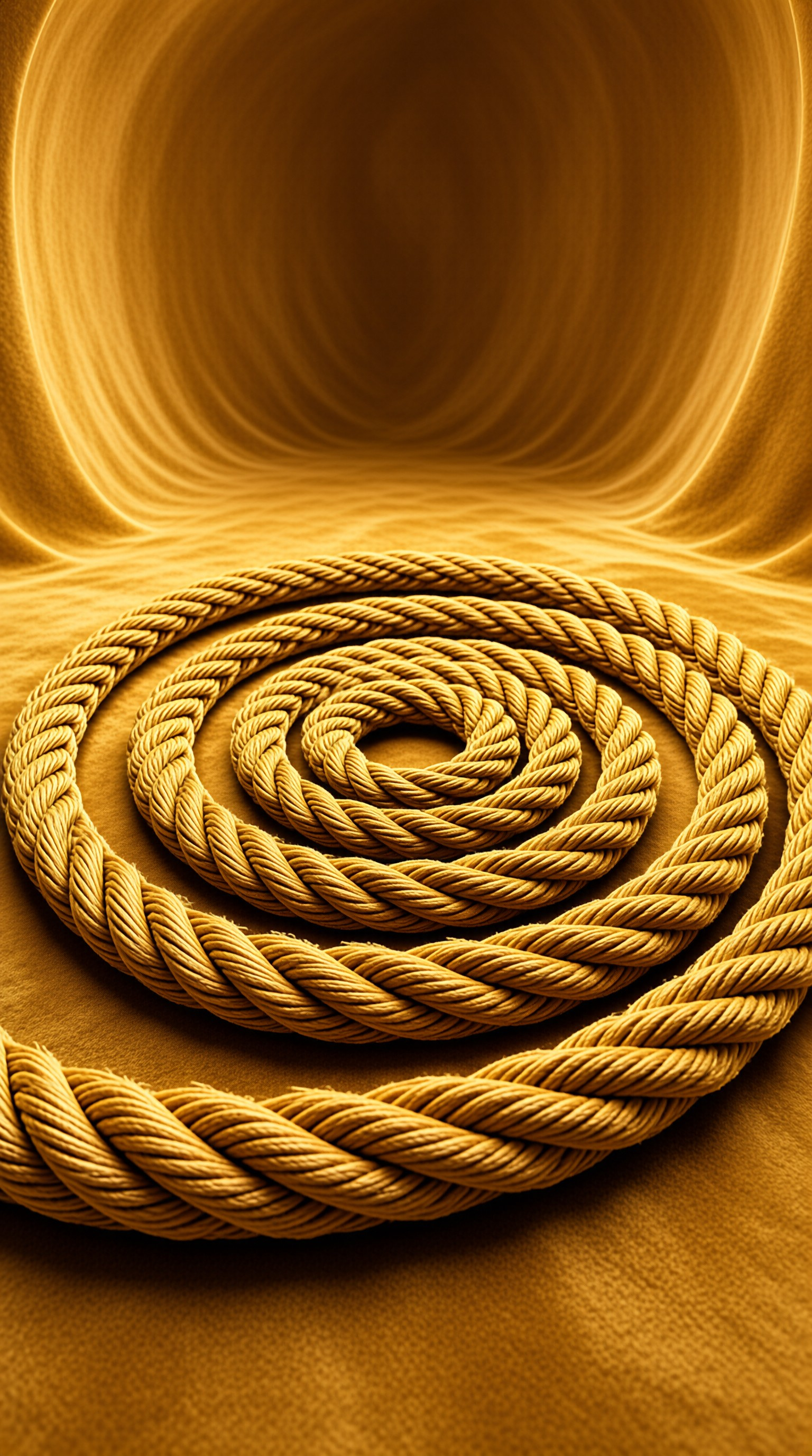 Coiled Golden Rope