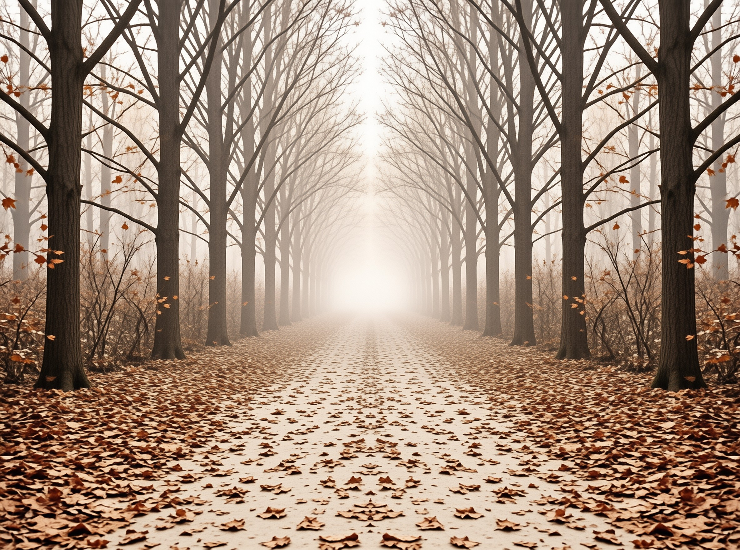Misty Forest Path