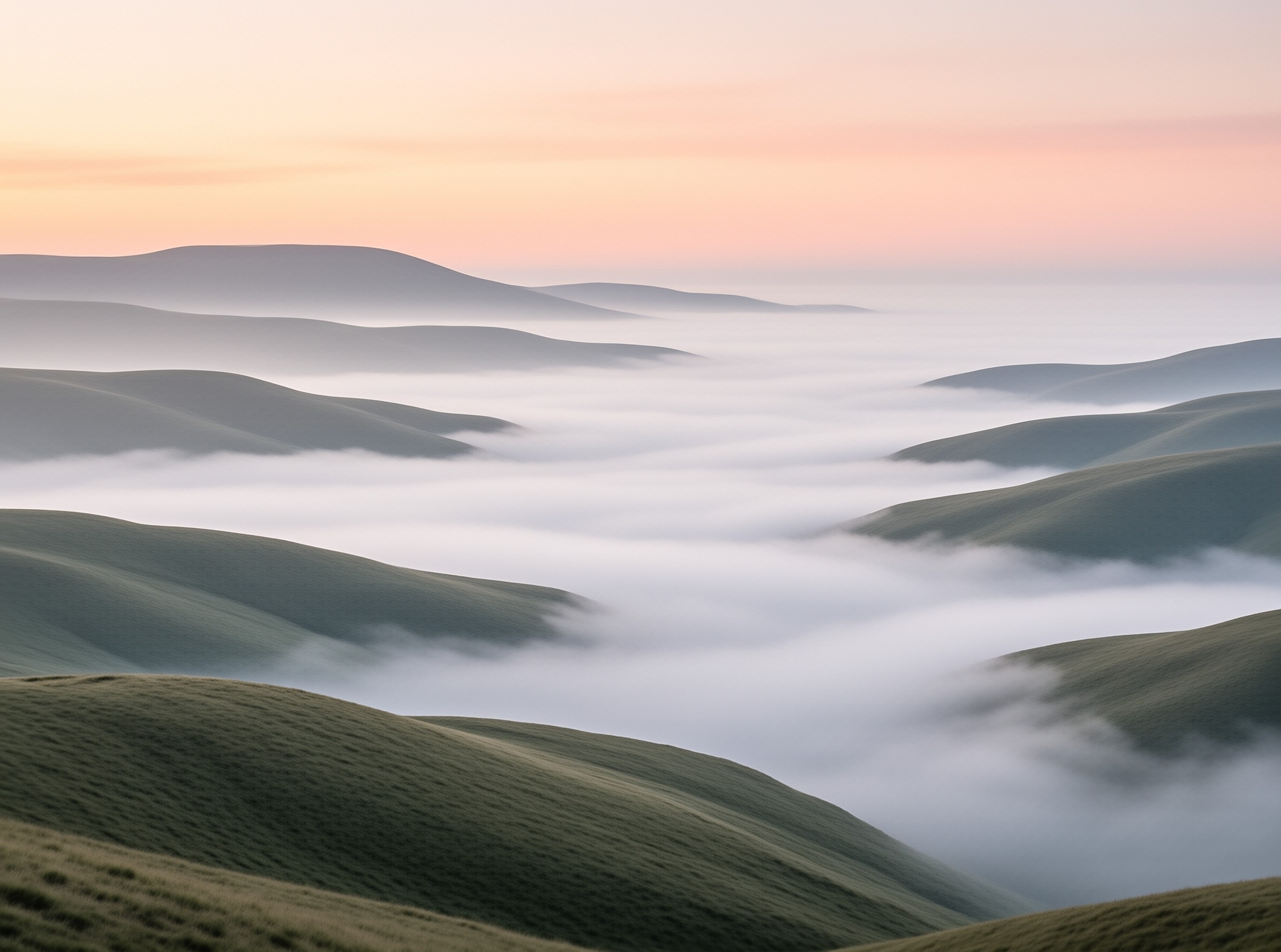 Misty Hills at Sunrise