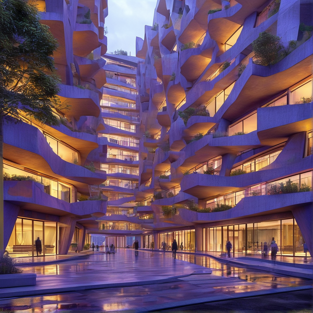 Futuristic Organic Building