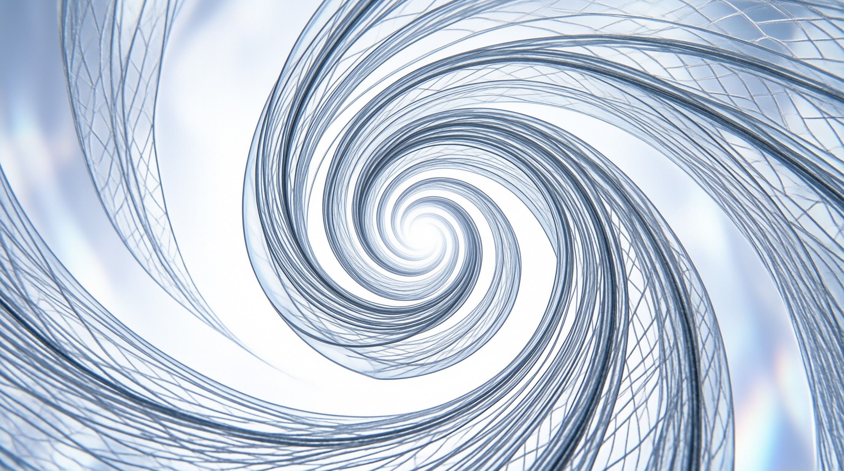 Abstract Blue Digital Spiral