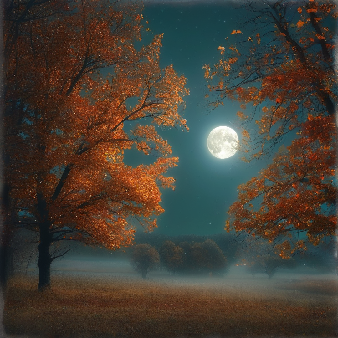Autumn Night Moonlight