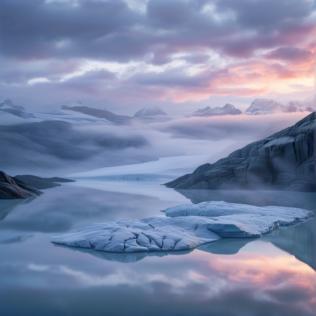 Serene Glacial Landscape