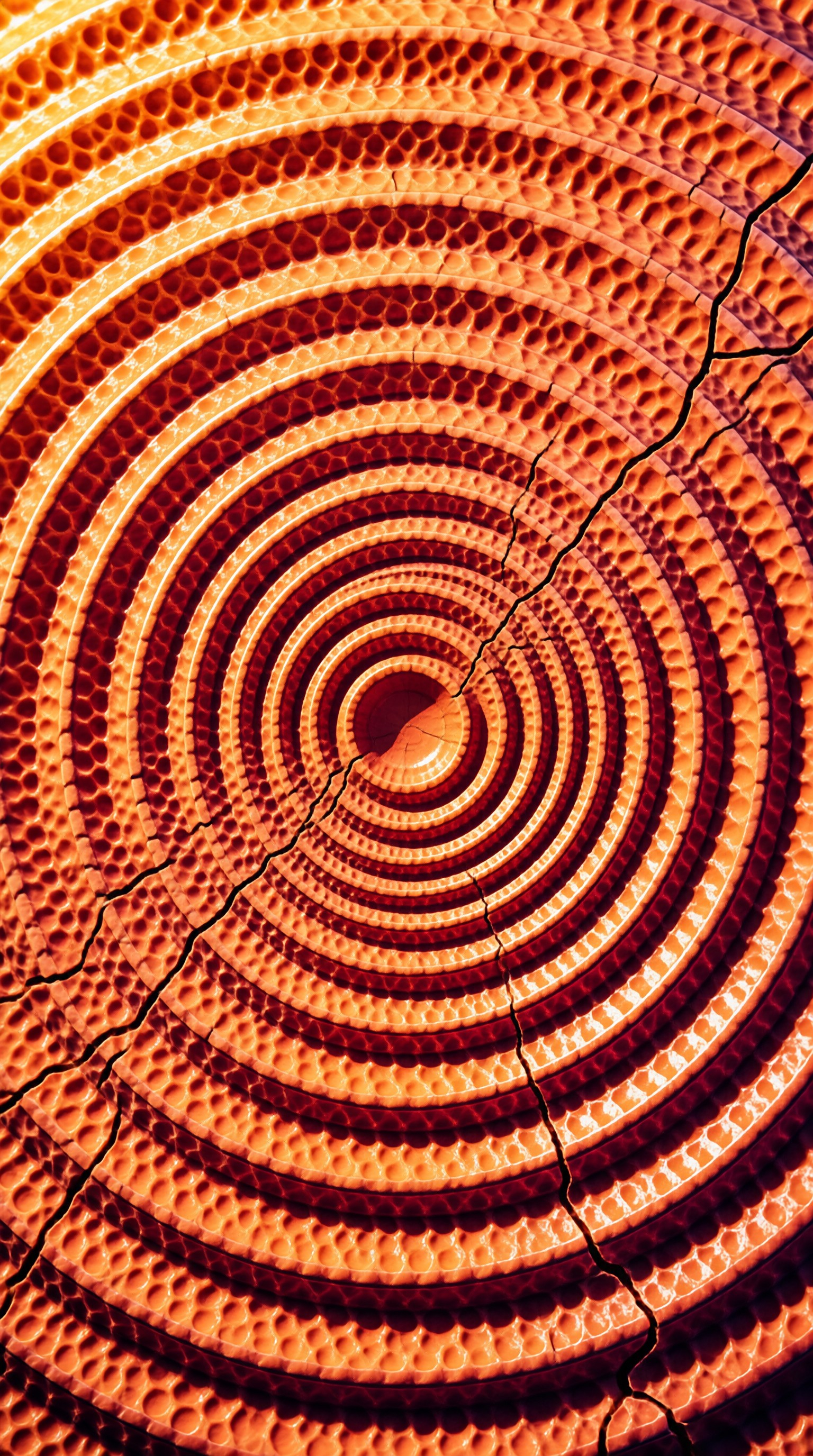 Cracked Orange Ring Texture