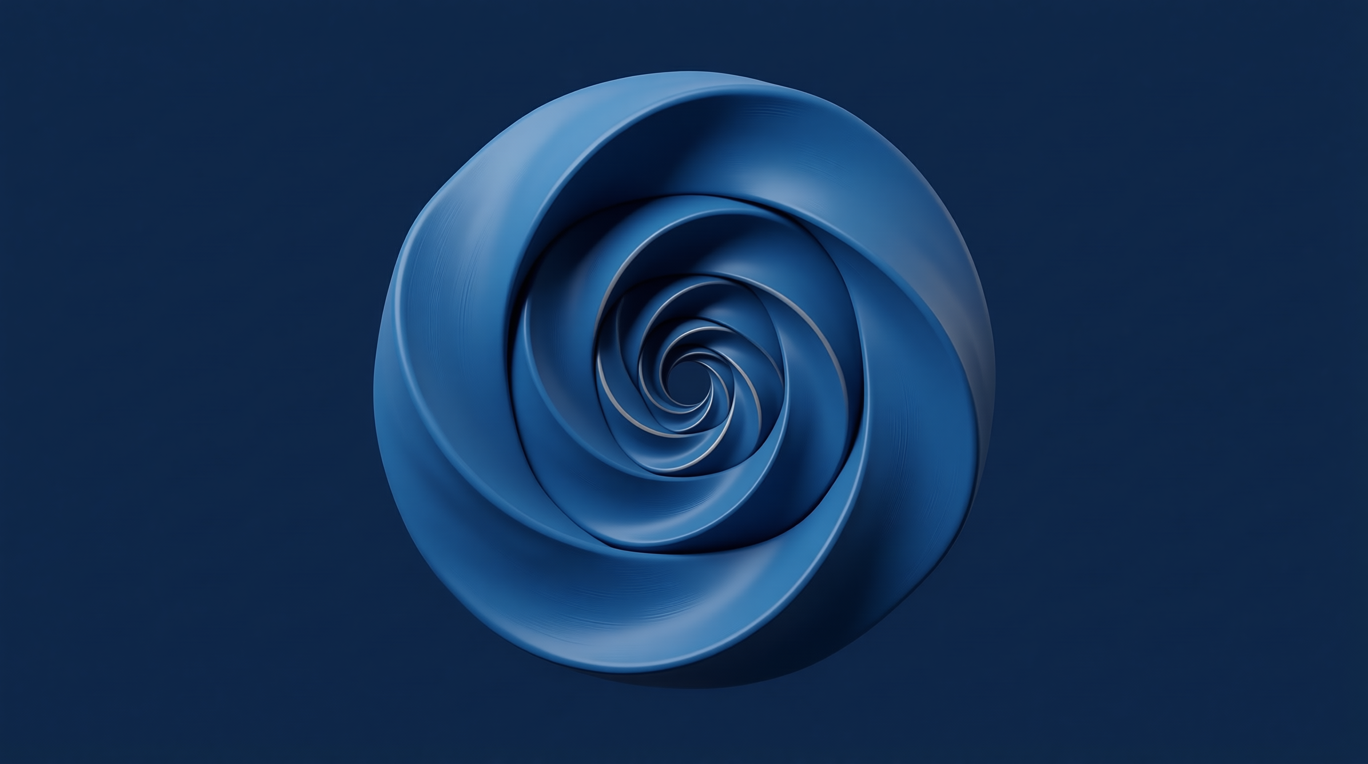 Abstract Blue Spiral Loop