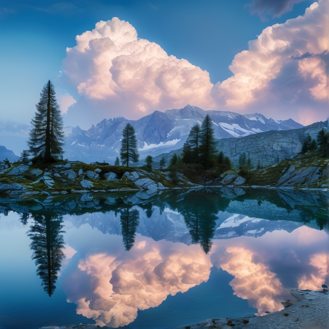 Alpine Lake Reflection