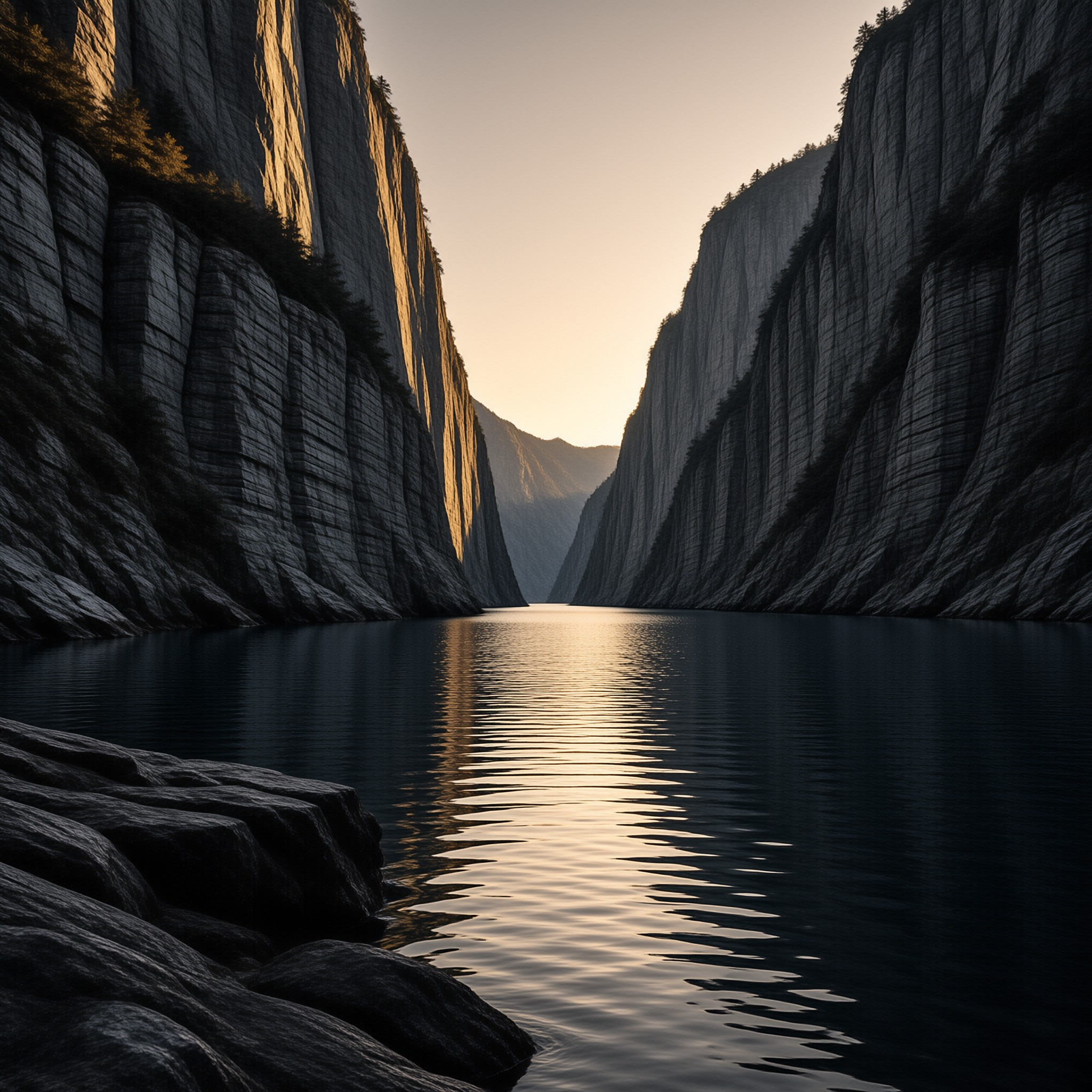Serene Fjord Landscape