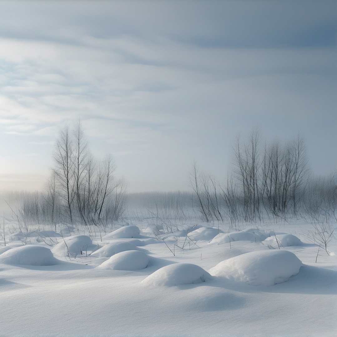 Serene Winter Snowscape
