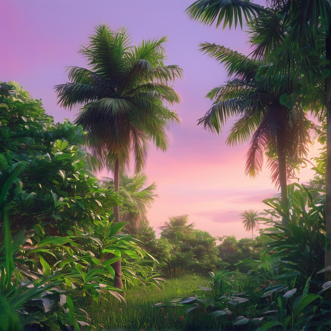 Dreamy Tropical Sunset