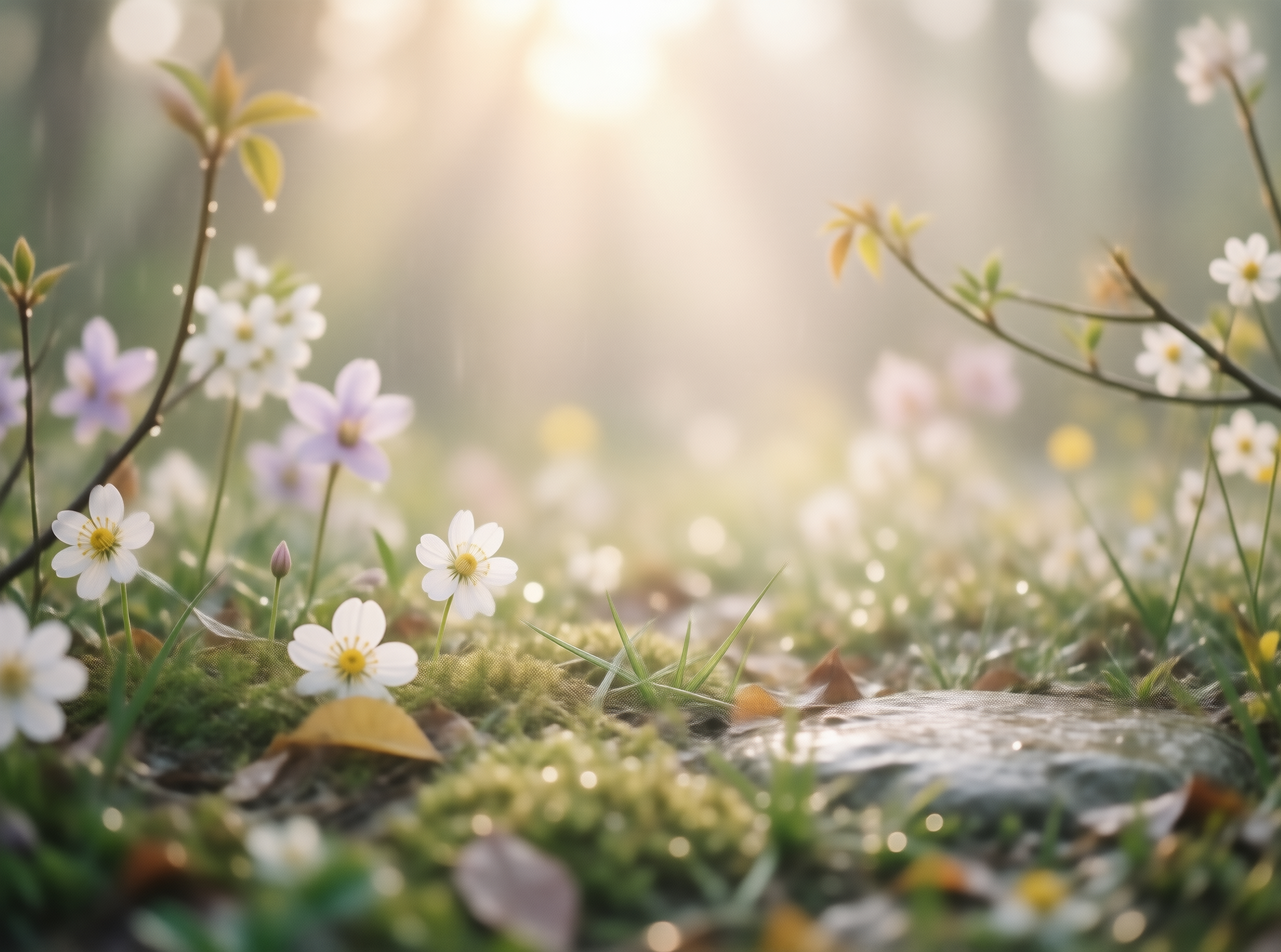 Soft Morning Wildflowers