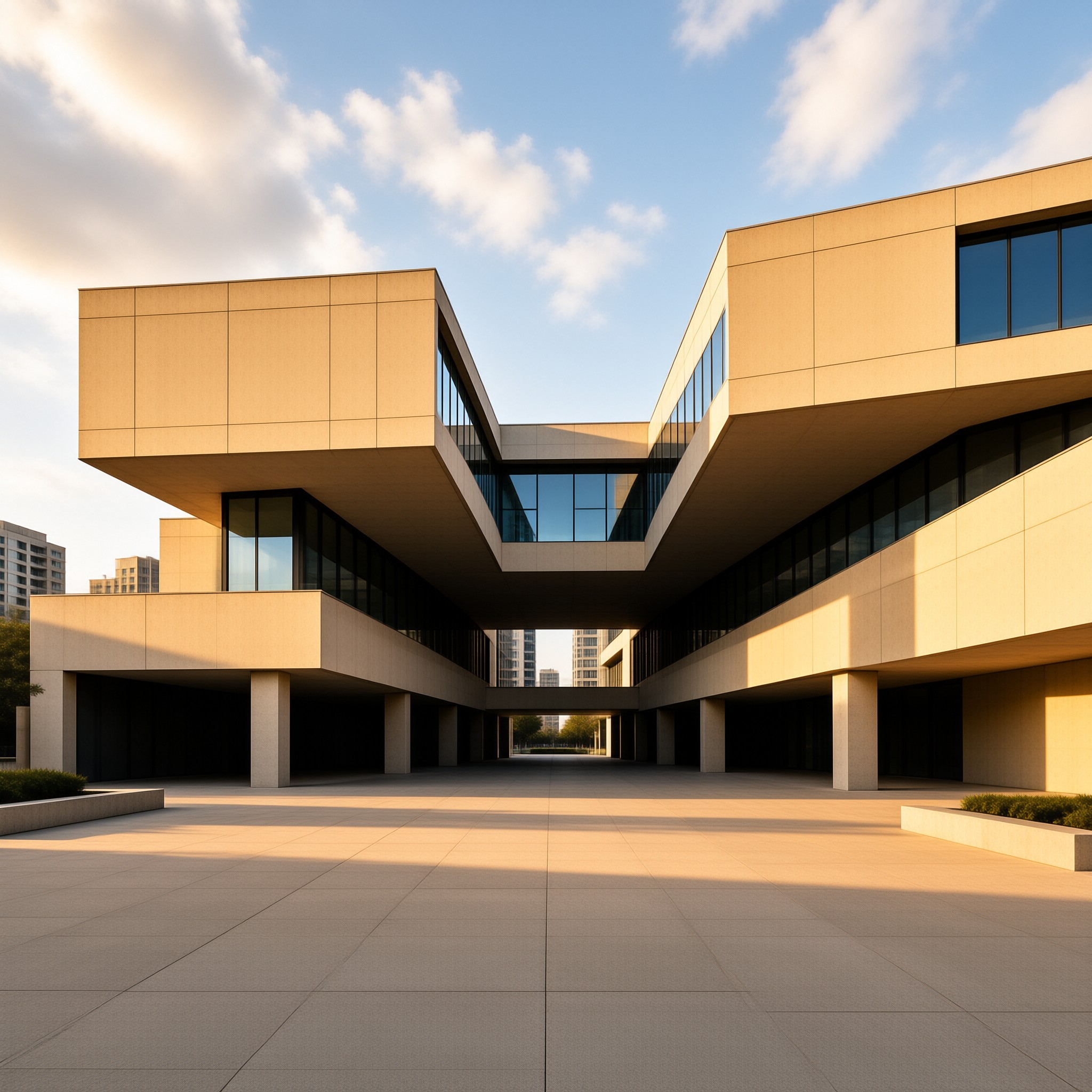 Modern Symmetrical Building