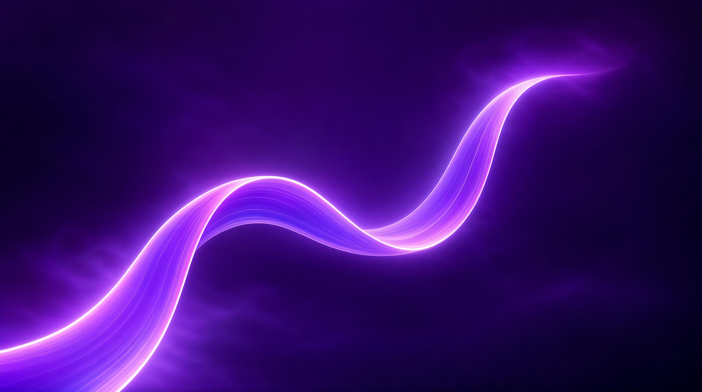 Purple Glowing Wave