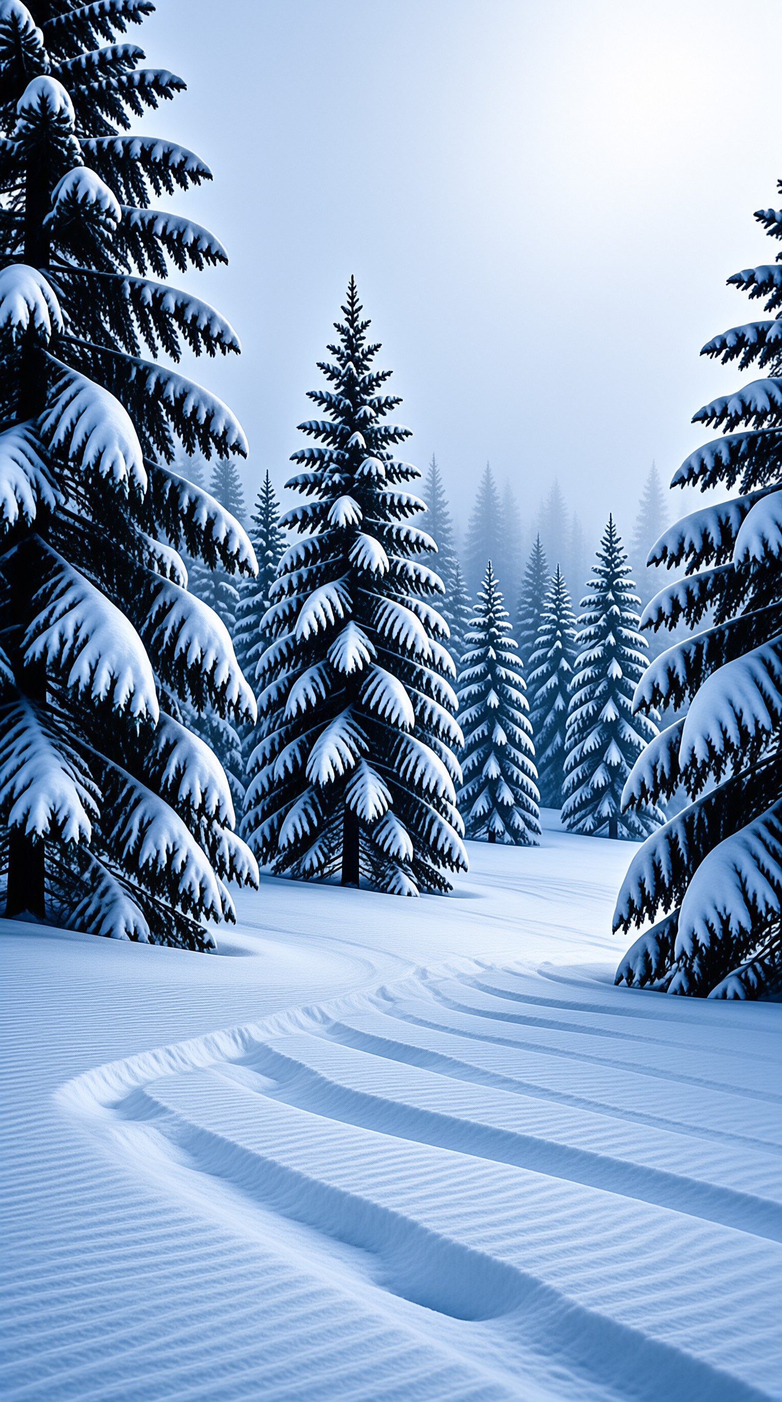 Winter Pine Landscape